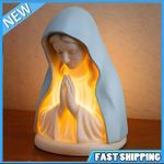 Religious Night Light Virgin Mary Table Lamp for Prayer Eye Protection Lighting`