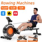16 Levels Magnetic Rowing Machine Rower LCD for Home Gym Fitness Cardio Workout