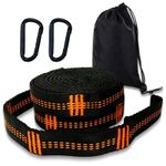2pcs Hammock Straps With Carabiners 2m Long 7 Adjustable Swing Loops Total Quick