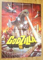 GODZILLA 1980 sci-fi horror original LARGE french movie poster '73