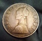 500L Italia 1958 Caravelle 83.5% Silver Italian Coin  Good Condition