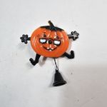 Esco Vintage Halloween 1980s Moving Action Arms & Legs Pumpkin Pin Badge