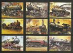 CLASSIC STEAM TRAINS RAILYWAY TRAVEL 2002 MNH STAMP SET OF NINE (302)