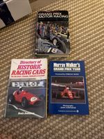 Trio Of Vintage Grand Prix Books .1 Signed By Murray Walker