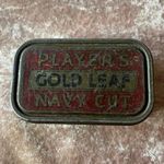 Player's Gold Leaf Navy Cut Vintage Pre-1970 Metal Tobacco Tin