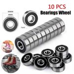 10PCS 608 2RS Rubber Sealed Bearings 8mm X 22mm X 7mm Deep Groove Ball Bearings