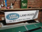 Land Rover Banner The best 4 wheel Drive Vehicle Workshop Garage Wall Display
