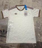 adidas Spain Away Football Shirt White Size S Short Sleeve With 2 Stars