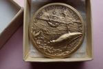 1972 Man's Frontier The Sea w/ Whale Cabrillo National Monument Medal 38mm