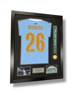 Frame For Manchester City Winners Shirt & Medal add your own shirt-medal & photo