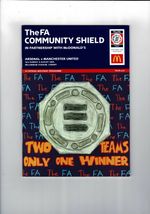 2004 Arsenal v Manchester United Charity Shield Football Programme