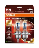 2x OSRAM H4 NIGHT BREAKER 220 (+220%) Headlight Bulbs (472) 64193NB220-2HB