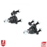 PAIR FEBI 36735 36736 FRONT LOWER BALL JOINTS VW GOLF MK5 MK6 A3 OCTAVIA LEON