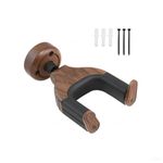 1/3/5 PCs Guitar Hanger Wall Mount Hook Holder Wood Auto Lock Bass Stands Rack