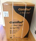Comfee RCT87BL2(E) 87L Black Under Counter Fridge, Manual Defrost, E