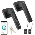 Smart Fingerprint Door Lock 5-in-1, Matte Black