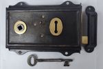 Reclaimed  DH Steel Rim Lock/Latch with Keep & Key - Multi Available