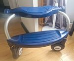 LITAF Double Buggy Board Ride-On Platform Blue/Silver
