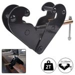 RSJ Girder Beam Clamp 2 Ton Beam Clamp Adjustable Lifting Point 2000kg Capacity