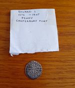 Edward I Hammered Silver Penny, Canterbury Mint (1272-1307) Ungraded