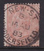 SG163 1/- Orange Brown With HUDDERSFIELD CDS(141)