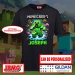 Minecraft T-Shirt I Kids Minecraft Tee I Boys Minecraft Top * PERSONALISED