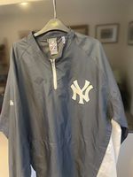 New York Yankees- Majestic 1/4 zip Cool Base Jacket Men’s XL  Windbreaker - New