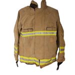 Fire Fighter Jacket Tunic Brown Emergency Service Brigade Rescue Uniform Grade B