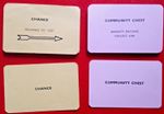Full Set Of Vintage Round Corner Monopoly Named Chance & Community Chest Cards