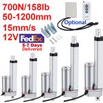 DC 12V 2"~48" 158lb Linear Actuator Electric Linear Motor for Door opener Fast
