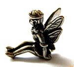 Tiny fairy! Miniature lucky fairies! White metal charm dolls house garden mini