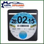 EASY SELF ADHESIVE SINGLE BLACK  PARKING PERMIT , TAX DISC ,LICENSE HOLDER