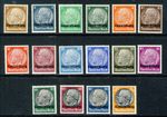LUXEMBOURG German Occupation 1940 Overprinted Hindenburg Set SG 397 to 412 MINT
