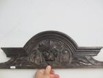 Antique Carved Wooden Top Old Pediment Finial Furniture Wood Victorian Lion 45"W