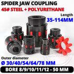 Shaft Coupling Flexible Steel Plum Spider Jaw Coupler Stepper Motor Connector
