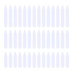 200 Pcs Collar Stays Bones Nylon White in 3 Sizes for Men Dress