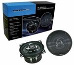 SUB ZERO SS3325 Ice 4 Inch Coaxial 150W Speakers For In Car Stereo Music Black