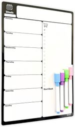 Magnetic Whiteboard Dry Wipe Fridge Notice Board Weekly Planner To Do List Notes