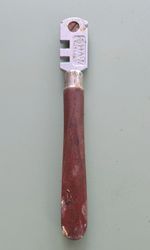 Vintage Shaw England Six Wheel Glass Cutter Wooden Handle 5" Long