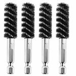 4Pcs Golf Clubs Head Hosel Brush, Golf Club Cleaner Brush with Hex Shank Handle,