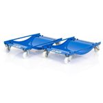 SGS Two Pro Wheel Dollies with Nylon Wheels For Moving Car - 450kg Per Dolly
