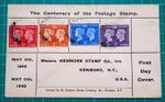 1940 Stamp Centenary Kenmore 4 stamp  FDC Brighton & Hove CDS Pmk