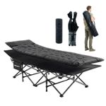 MoverX Folding Camping Bed Single with Extra Thick Mattress