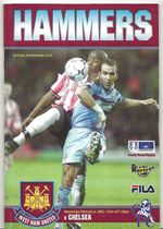 Football Programme>WEST HAM UNITED v CHELSEA Feb 2002 FAC