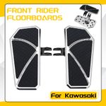 Front Rider Floorboards For Kawasaki Vulcan S EN650 2015+ Wide Footpeg Footboard