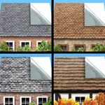 Dolls House 1:12 SELF ADHESIVE Wallpaper For Roof Tiles & Other Roofing