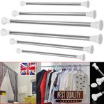 Heavy Duty Extendable Telescopic Shower Curtain Pole Rail Rod Bath Window/Door