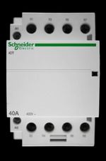 SCHNEIDER 40 NC CONTACTOR FOUR POLE 220/240V COIL ICT A9C20847 ACTI9