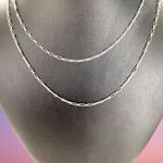 Antique Silver Longchain, Guard Lorngnette Chain 33inch 84 cms