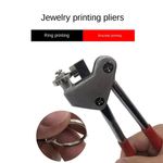Manual Press Calipers Plier Stamp Jewelry Marking Tool Stamping Force Letters